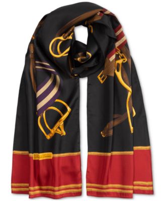 Ribbon & Belt Oblong Silk Scarf