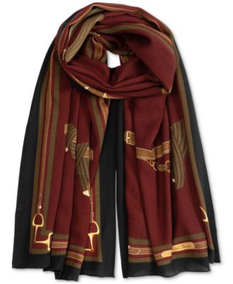 Equestrian Ribbon Wrap Scarf