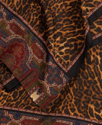Animal Paisley Oblong Scarf