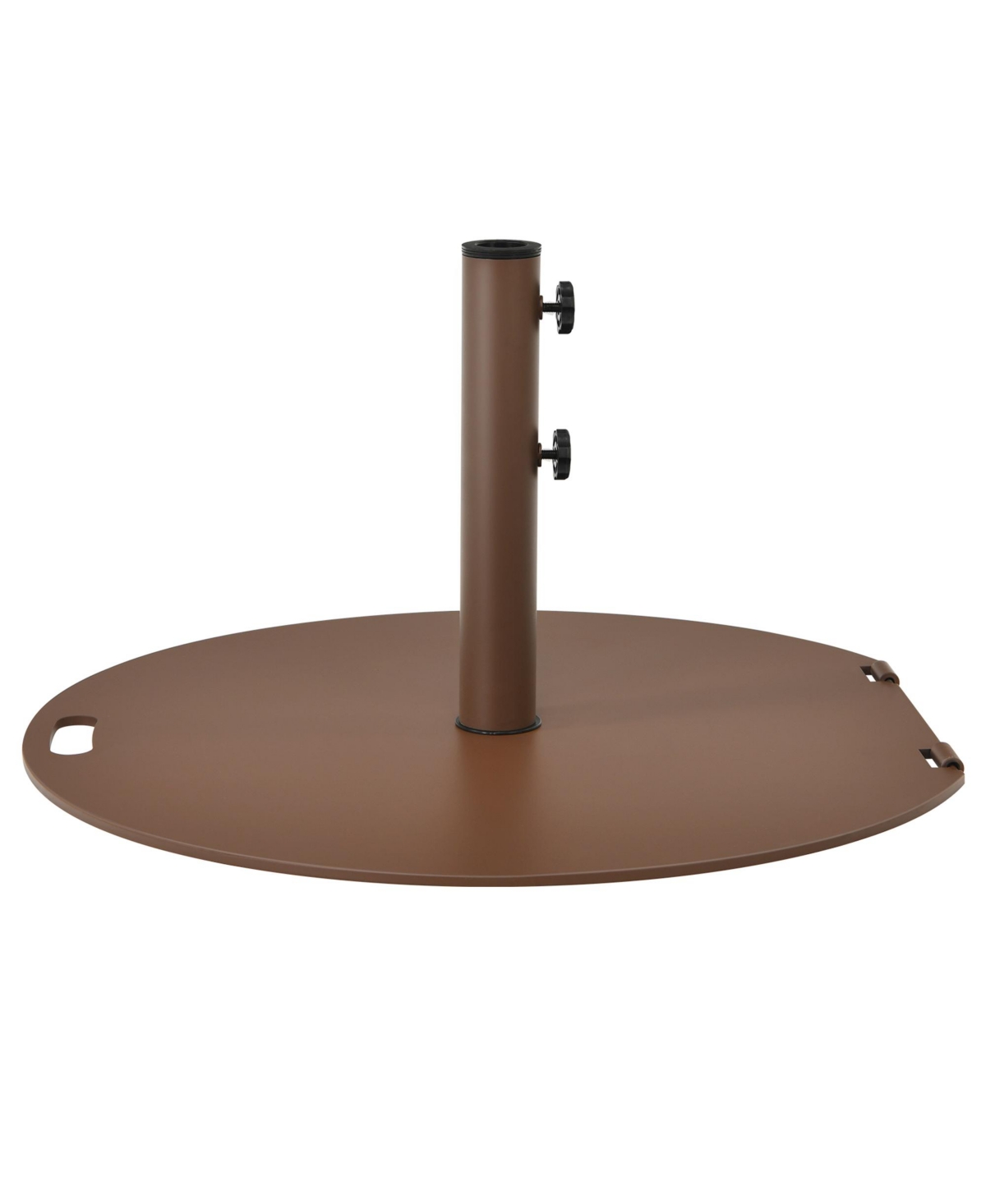 Gymax Round Weighted Patio Umbrella Base Stand lbs w/ 3 Adapters