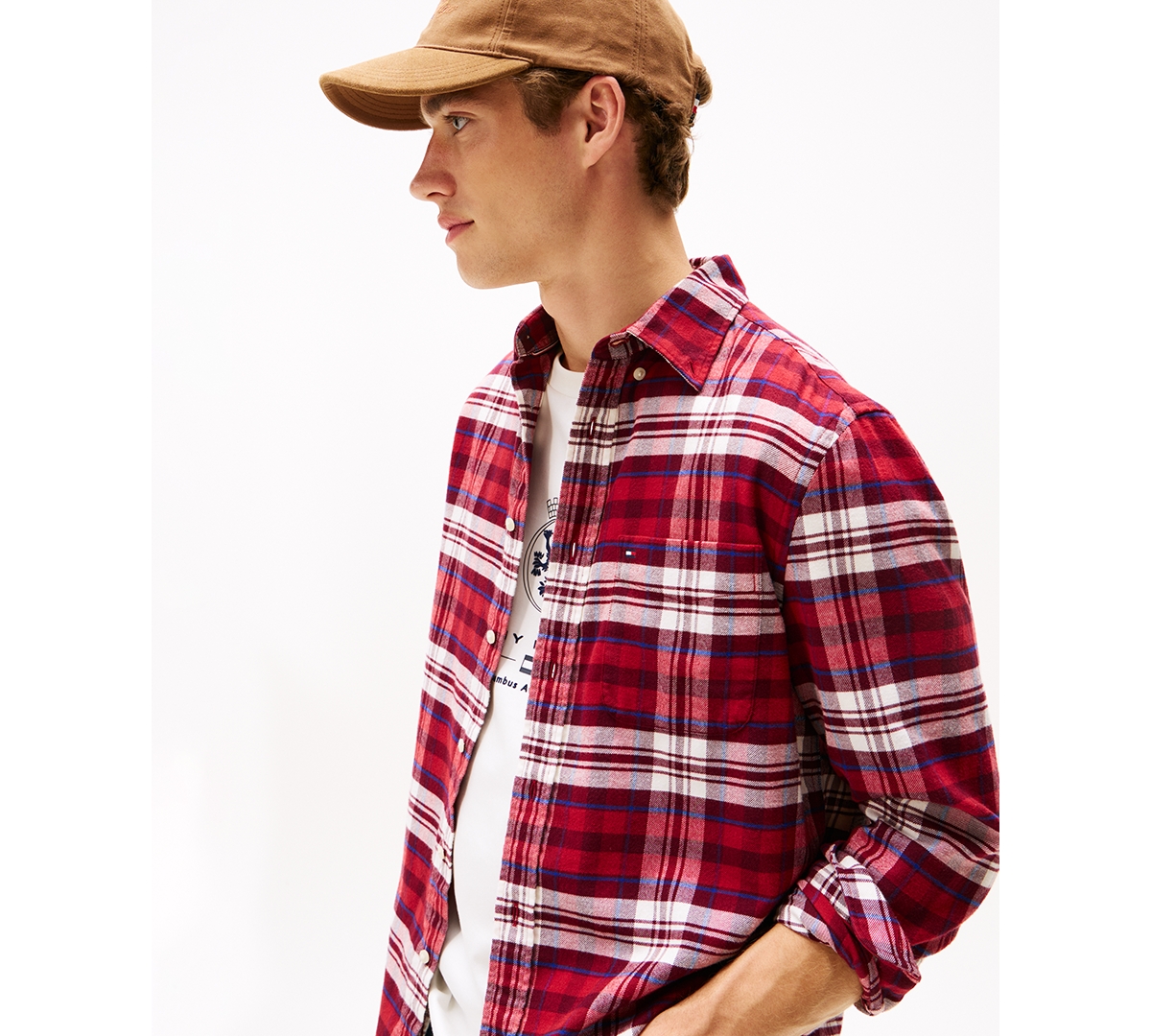 Tommy Hilfiger Regular Fit Check Flannel Shirt In Multi