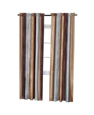 Ombre Crushed Satin Sheer Single Window Curtains & Valances - 50 in. W x 84 in. L, Sage