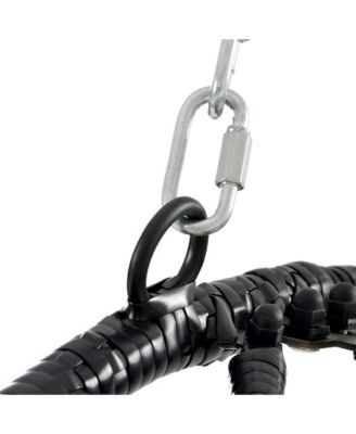 Egg Chair with Stand Indoor Outdoor Swing Chair Patio Wicker Hanging Egg Chair Hanging Basket Chair Hammock Chair with Stand for Bedroom Living Room Balcony