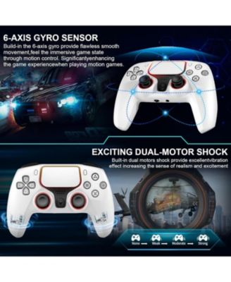 Wireless 5th Gen Elite PS4 Controller, 1200mAh Battery, Dual Motors, 6-Axis Gyro, 3.5mm Audio Jack, Turbo Mode, Compatible with PS4/PC