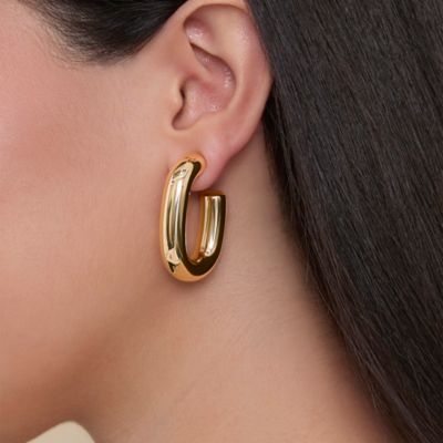 Gold-Tone Hoop Earring Set