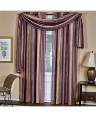 Ombre Crushed Satin Sheer Single Window Curtains & Valances - 50 in. W x 84 in. L, Sage