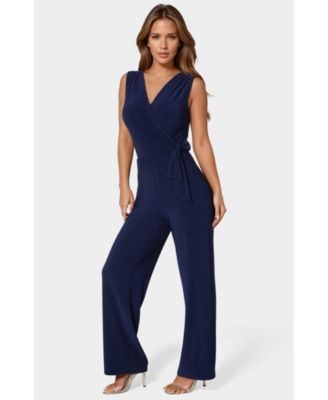 Women's Jersey Wrap Tie Jumpsuit