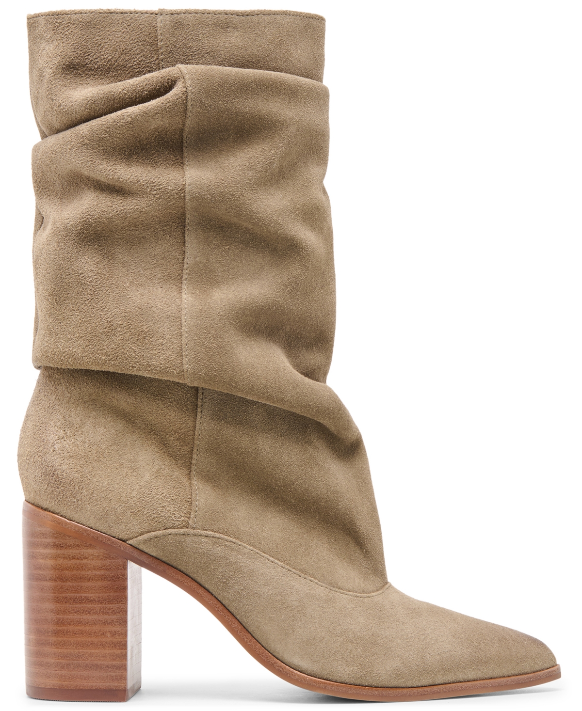 Dolce Vita Women's Talina Schrunchy Block Heel Boots In Nude