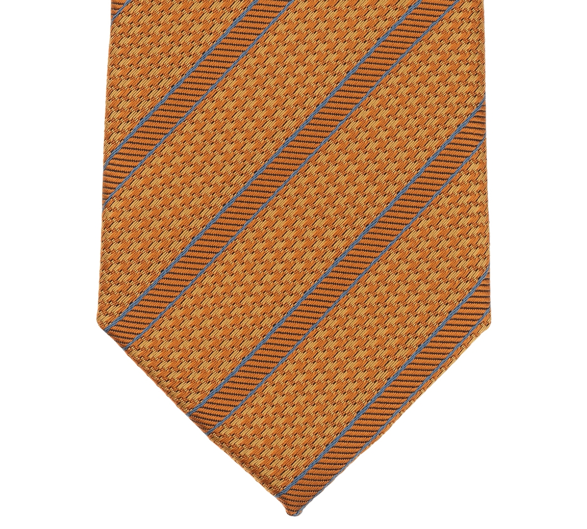 Alfani Men's Ember Stripe Pattern Tie, Macy's Exclusive In Brown