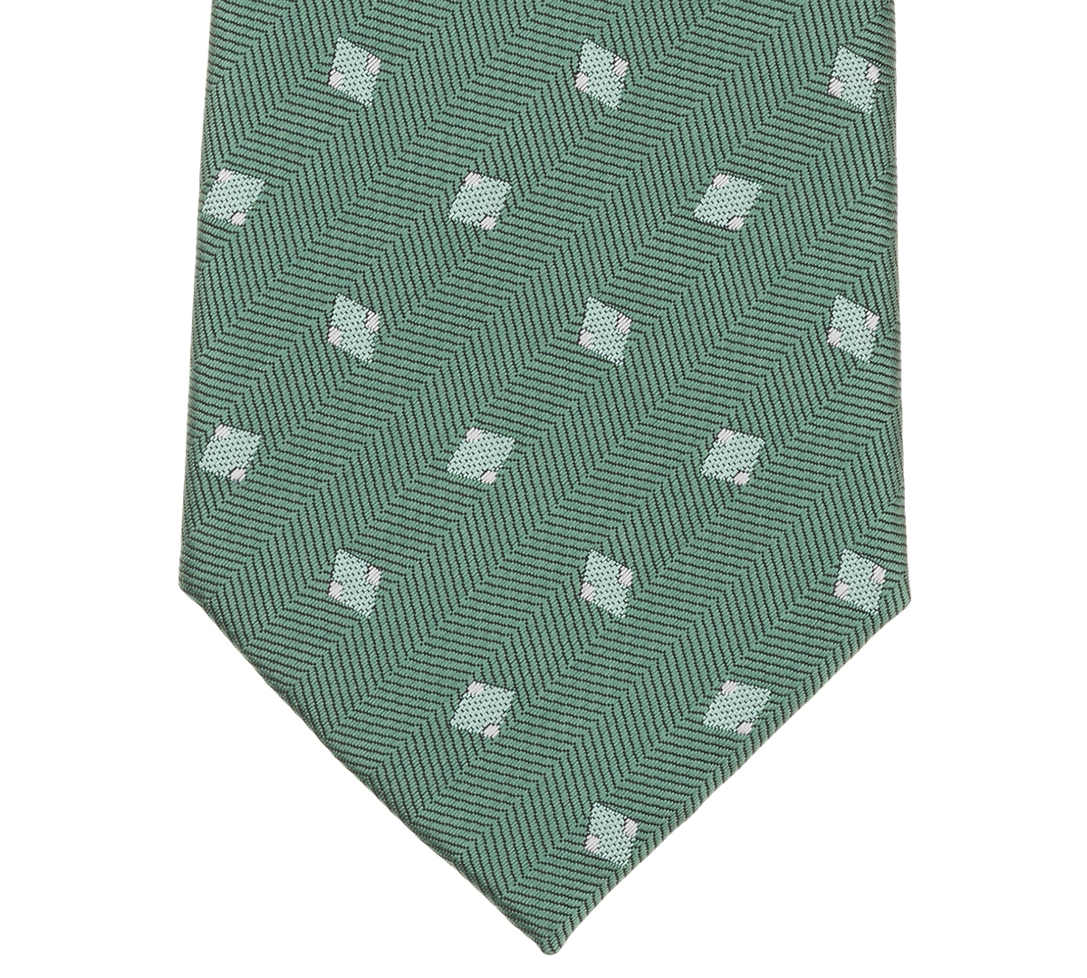Alfani Men's Arctic Neat Printed Slim Tie, Macy's Exclusive In Green