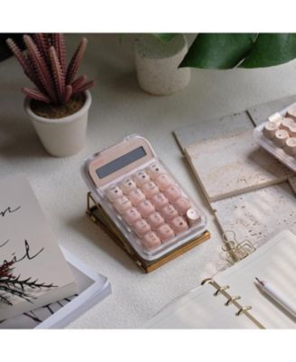 DOT Foundation Keyboard with Numpad & Milk Tea Mouse & Jelly Palm Rest, 75% Rechargeable Hot-swappable Keyboards with 3 Types Connection