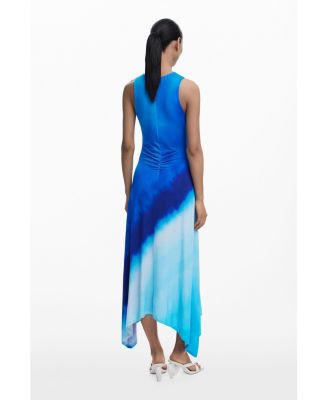 Women's Tie-dye ruched dress