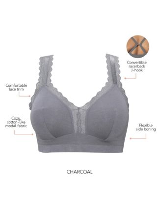 Women's Dalis Wire-Free Bralette, Pearl White, 30J