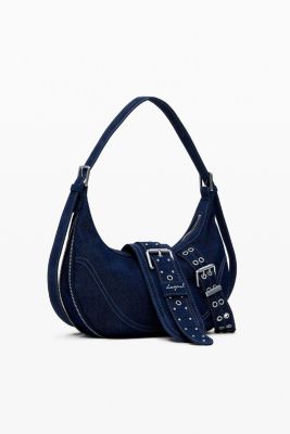 Women's Medium denim bag with buckles