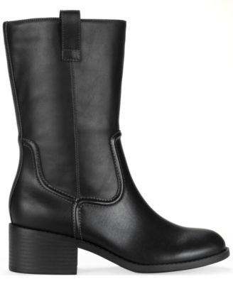 Women's Inezz Mid Shaft Faux-Leather Boots, Macy's Exclusive