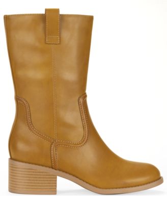 Women's Inezz Mid Shaft Faux-Leather Boots, Macy's Exclusive