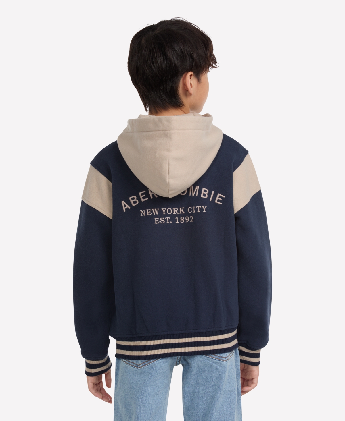abercrombie kids Boys Fleece Hooded Bomber Jacket