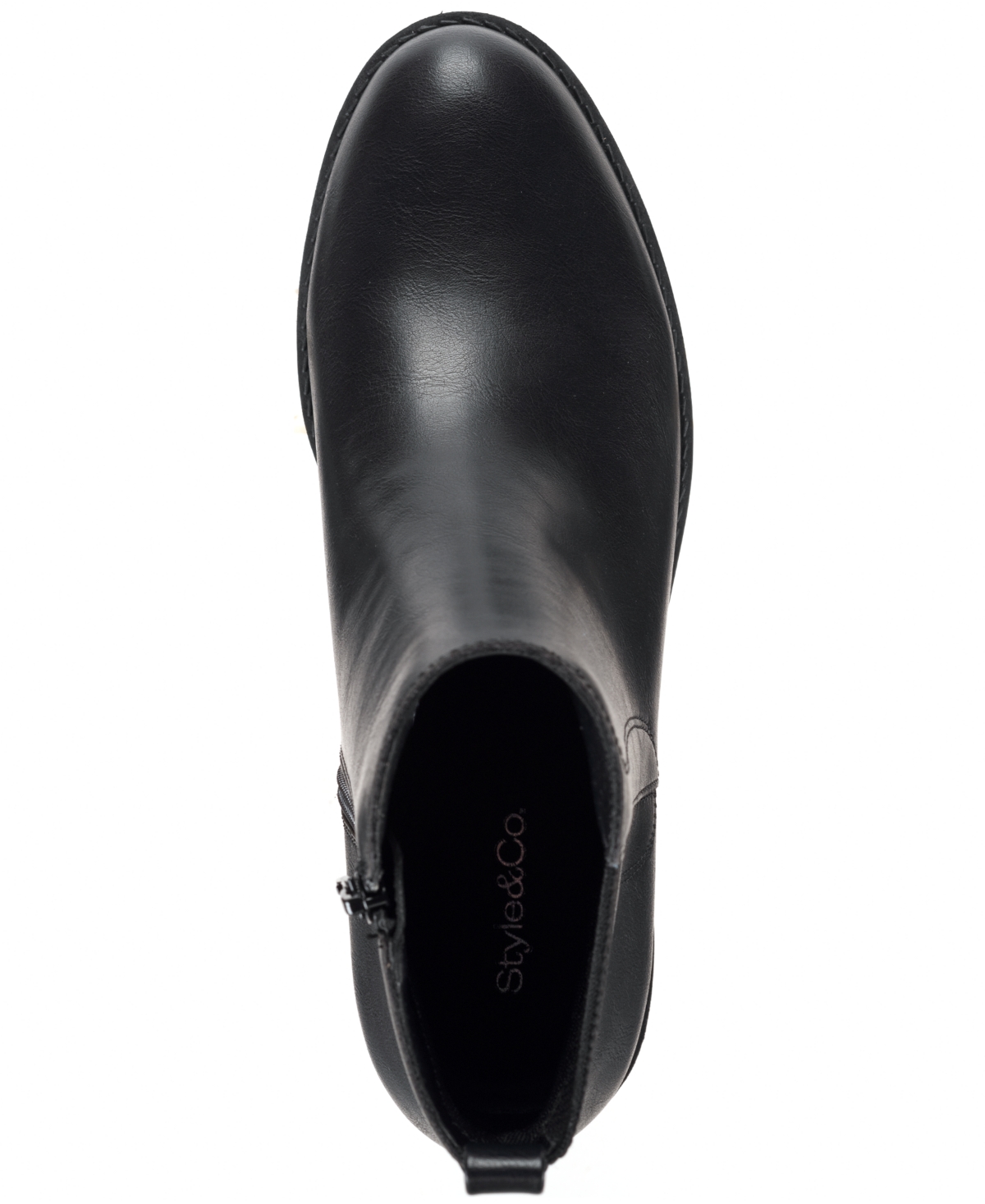 Style & Co Women's Graciee Lug Booties, Macy's Exclusive In Black