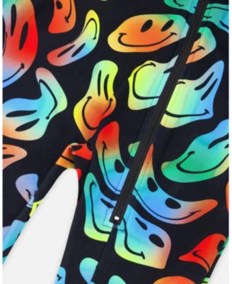 Toddler Boys One-Piece Thermal Underwear Smiley Face Toddler|Child