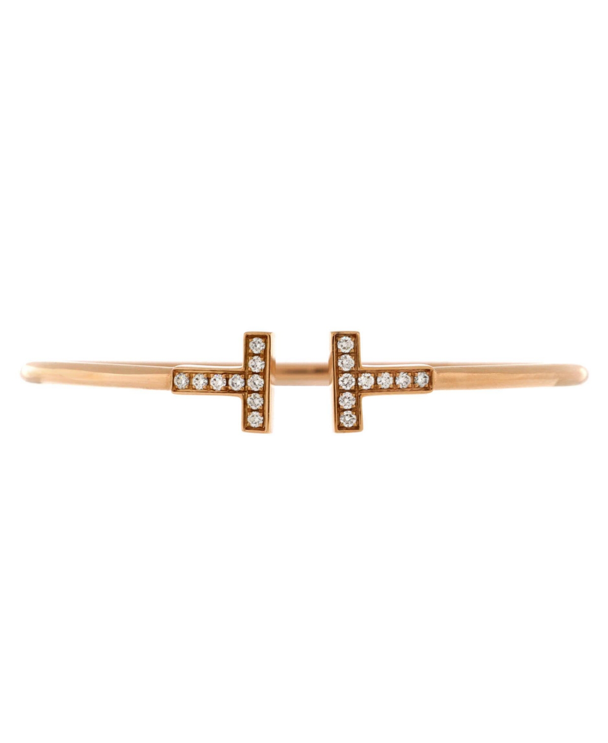 Pre-Owned Tiffany & Co. T Wire Bracelet - 18k rose gold