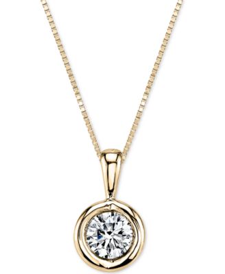 Sirena - Diamond Pendant Necklace (1/5 ct. t.w.) in 14k White Gold or Gold
