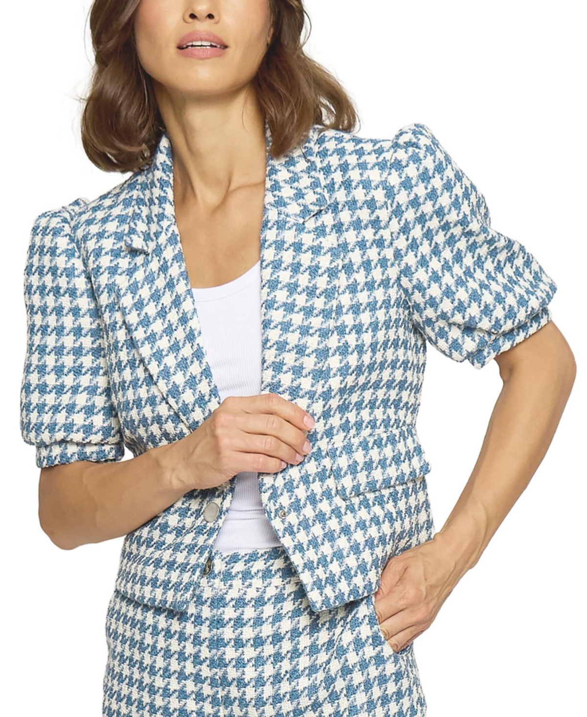 Women's Blazer Top - Blue