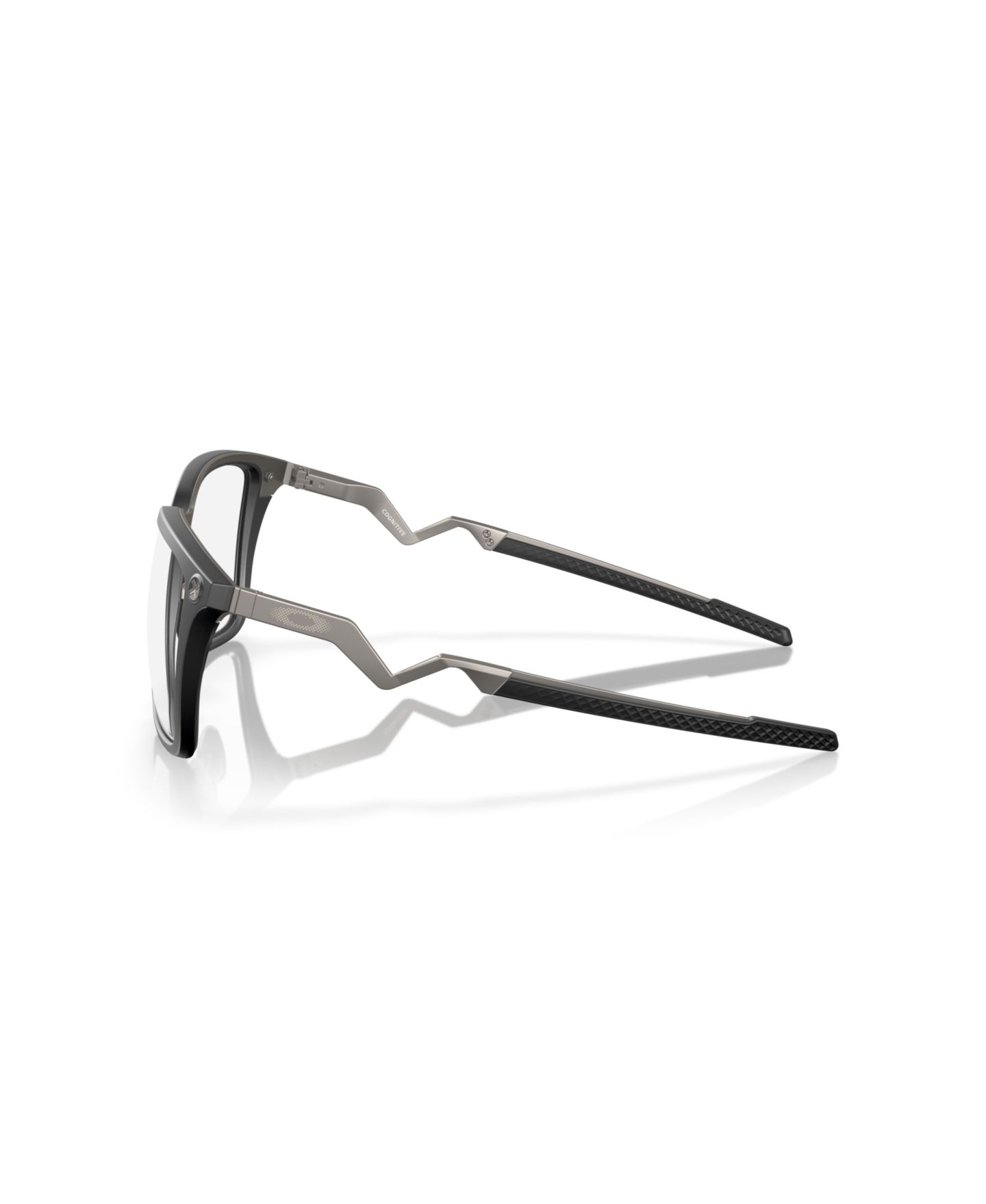 Мужские очки Celine Oakley Man Rectangle Titanium OX8162 Cognitive Eyeglasses, цвет: Атласный серый дымчатый — фото 8