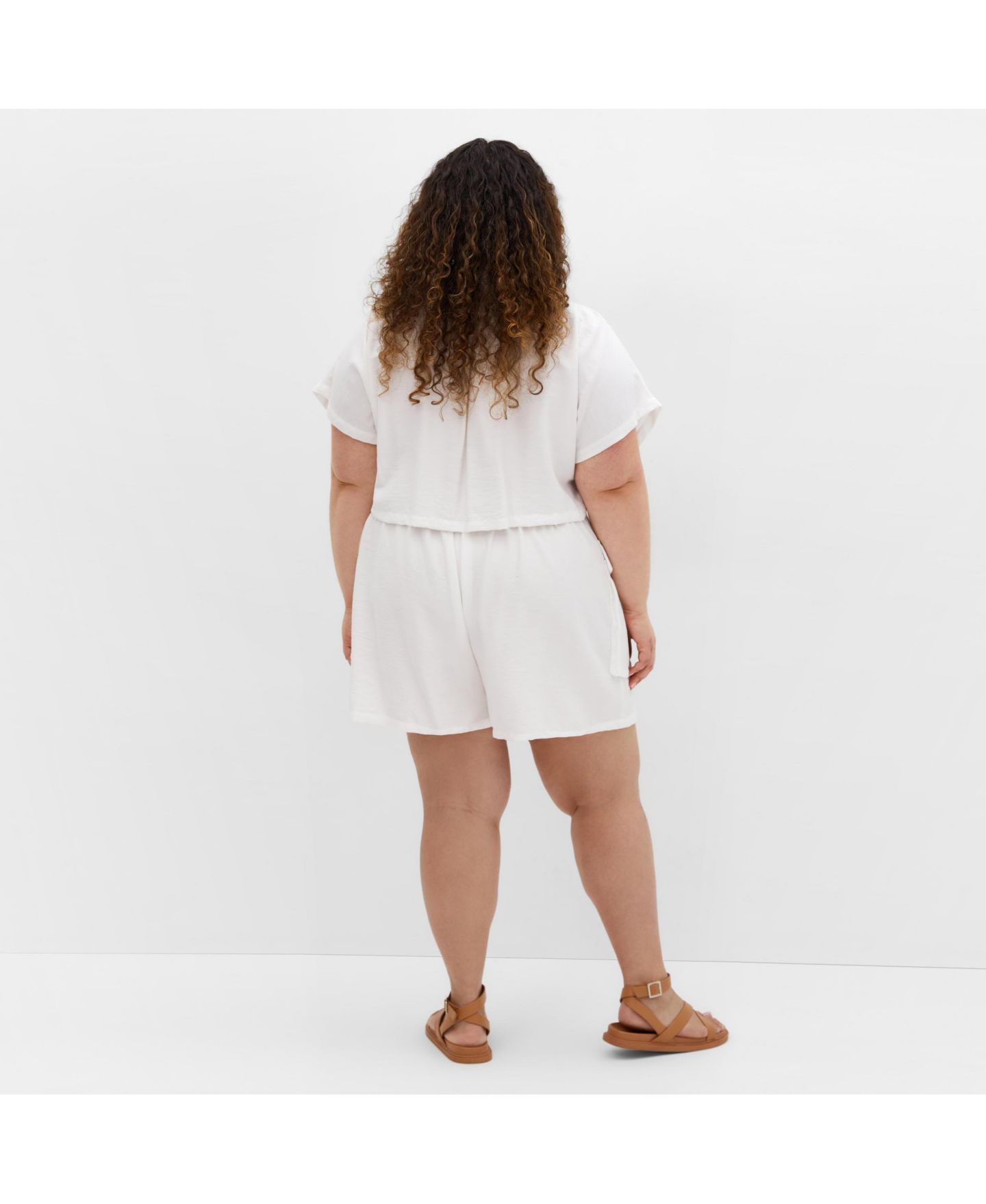CITY CHIC Plus Size Jade Playsuit, цвет: Слоновая кость — фото 2