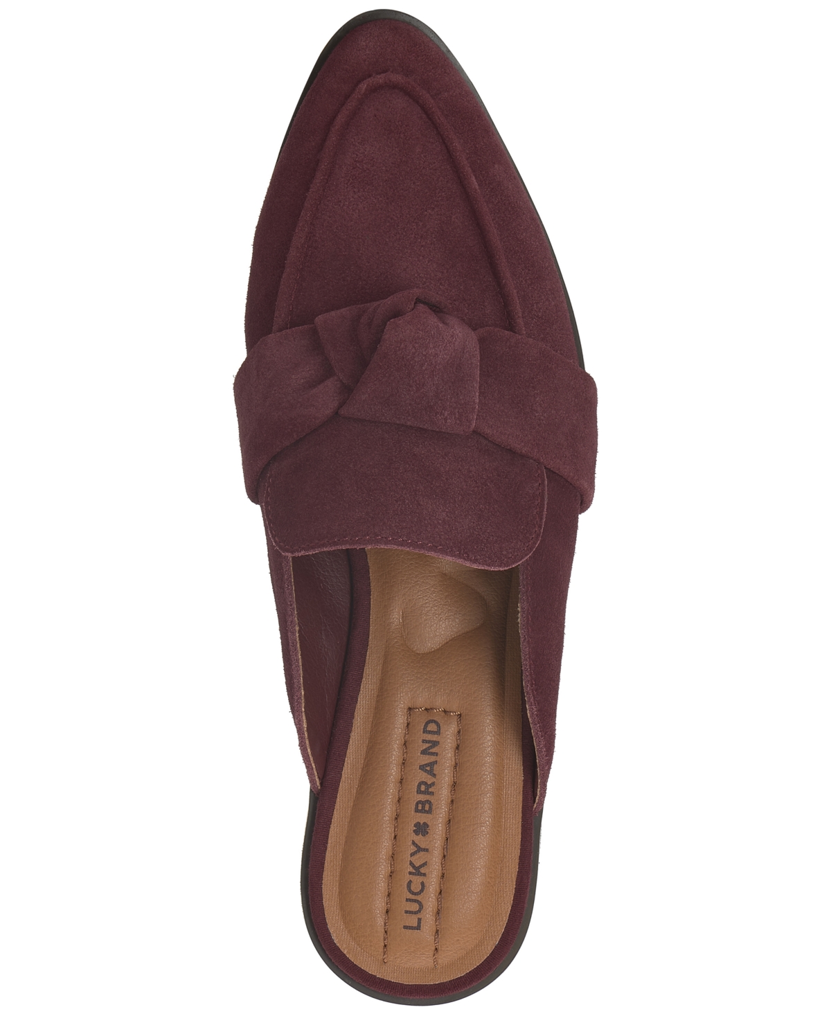Lucky Brand Women's Adenia Pointy-toe Mule Flats In Burgundy
