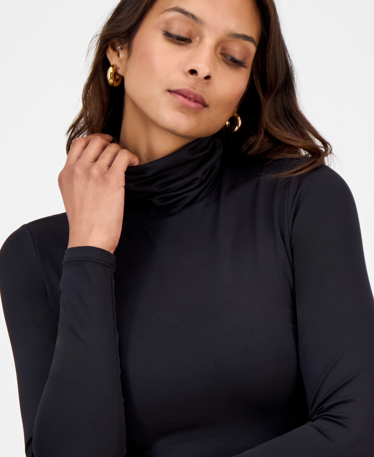 And Now This Women's Second Skin Turtleneck Top, Macy's Exclusive In Black