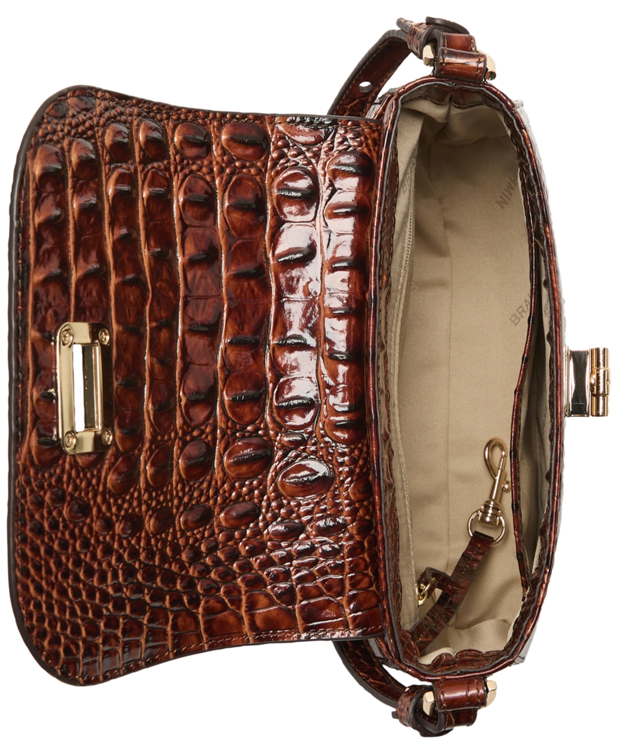 Brahmin Gianna Leather Melbourne Crossbody In Brown