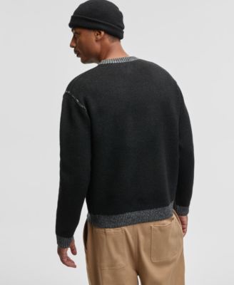 Men's Contrast Trim Sweater, Macy's Exclusive