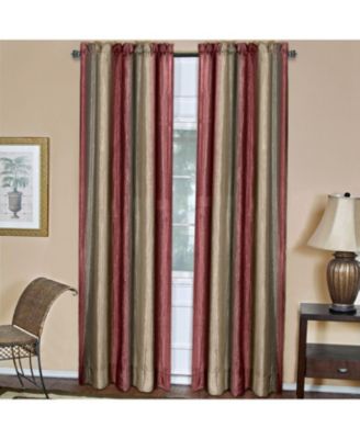 Ombre Crushed Satin Sheer Single Window Curtains & Valances