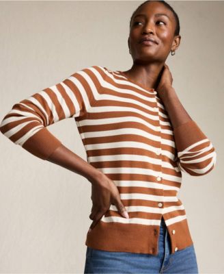 Women's Fine Gauge Cotton Cardigan Sweater