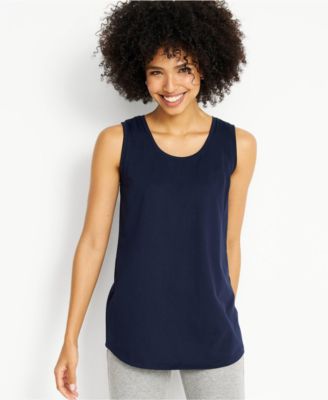 Petite Supima Cotton Tunic Tank Top