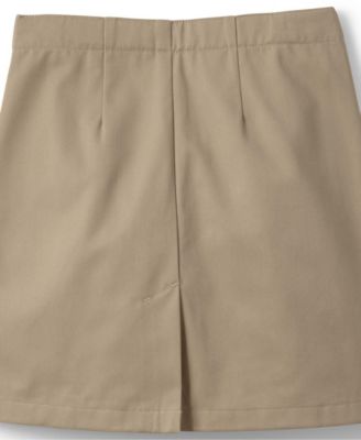Big Girls School Uniform Slim Blend Chino Skort Above Knee