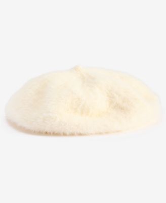 Fuzzy Knit Beret, Macy's Exclusive