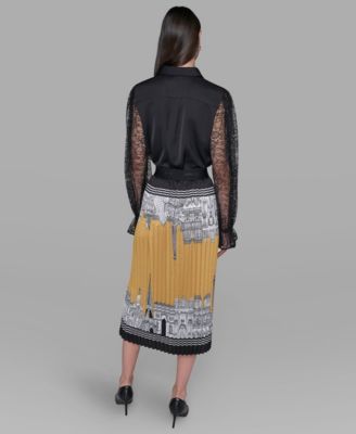 Women's Lace-Sleeve Top