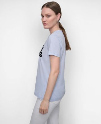 Women's Flocked Logo Crewneck T-Shirt