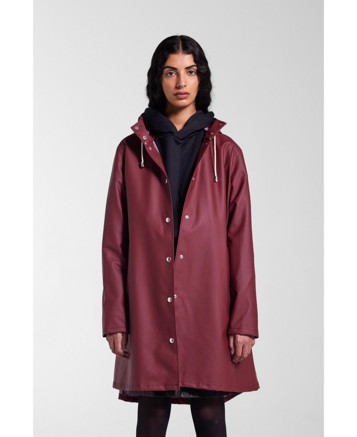 Women's Mosebacke Lightweight Raincoat - Burgundy