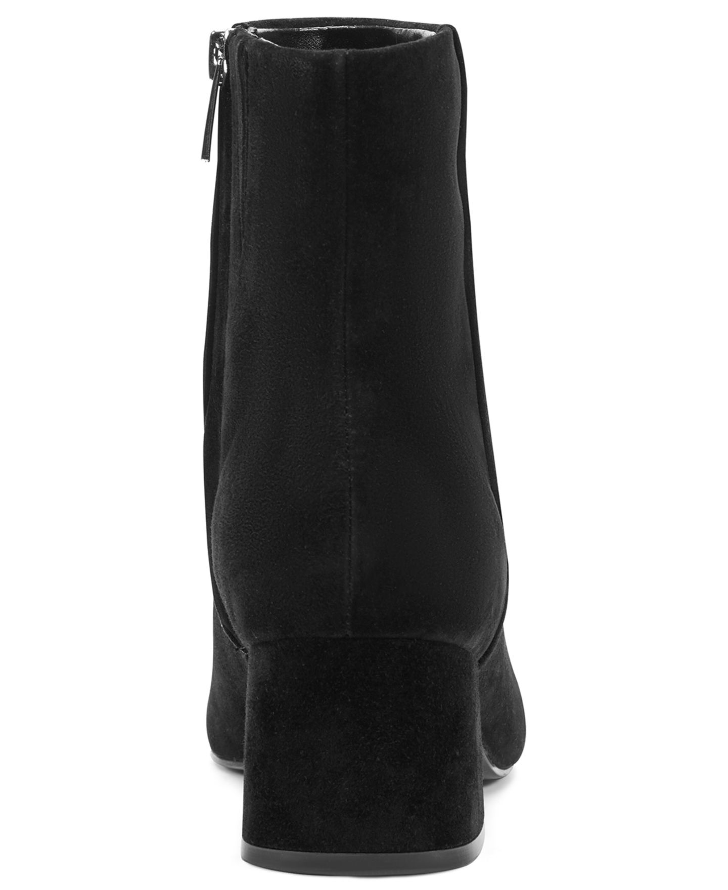 Женские ботинки Rockport Okaeli Suede Block Heel Booties, цвет: Чёрный замшевый — фото 3