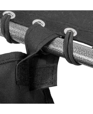 Outdoor Padded Folding Chaise Lounge Chair with Reclining,