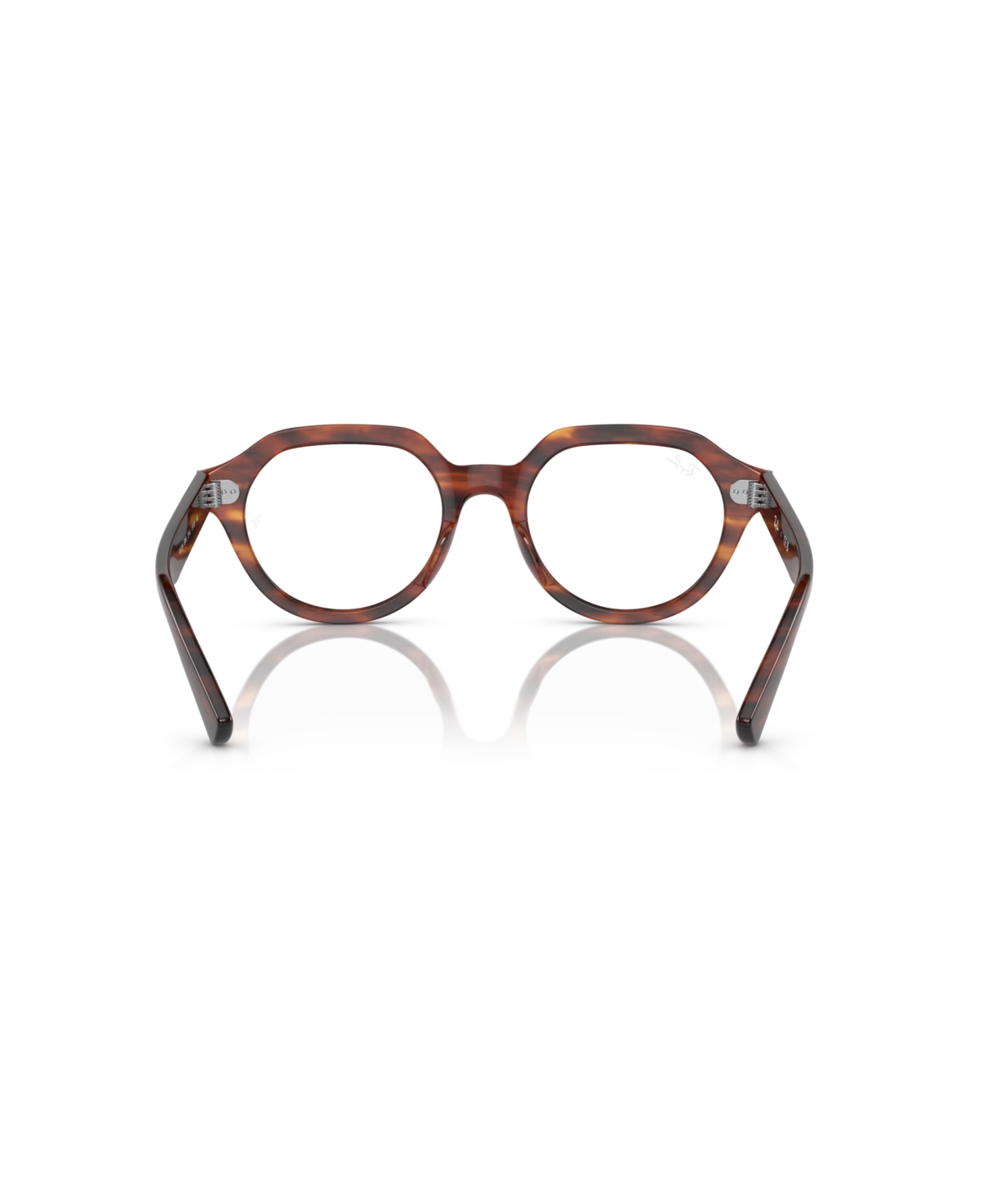 Ray Ban Ray-ban 51mm Square Optical Glasses In Brown