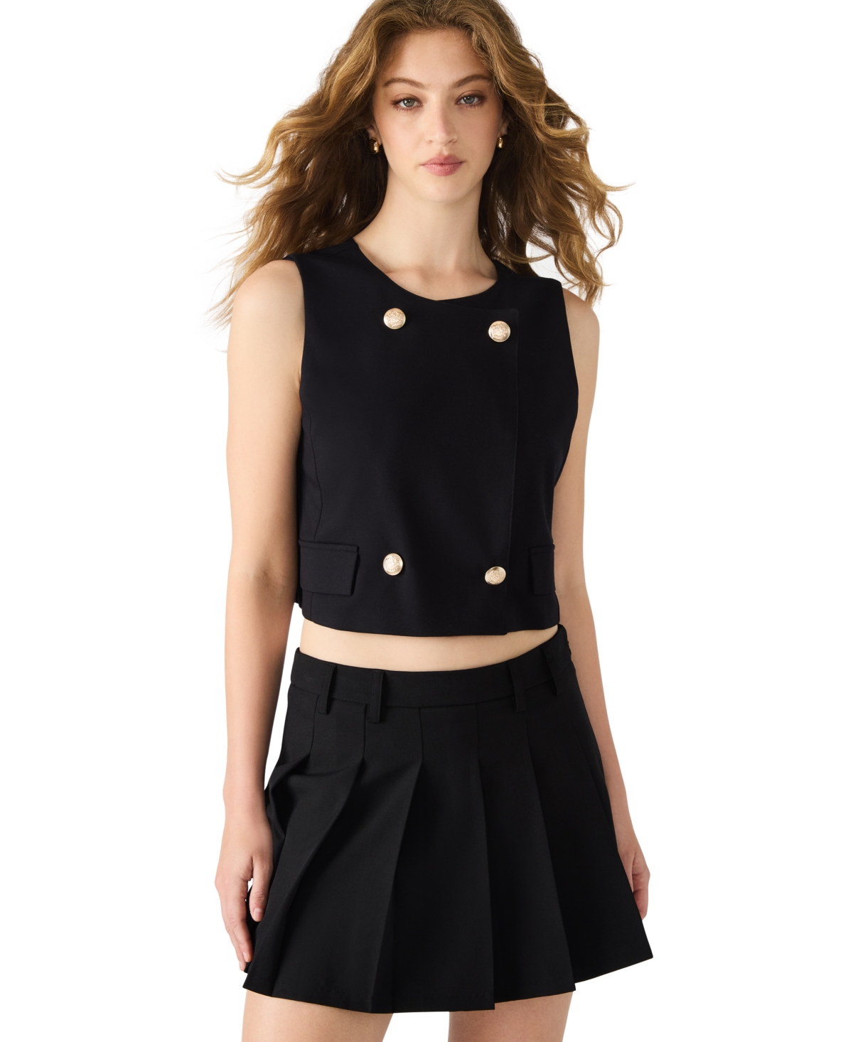 Steve Madden Women's Hadley Sleeveless Top In Black