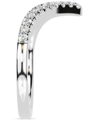 Diamond Chevron Ring (1/4 ct. t.w.) in 14k Two-Tone Gold