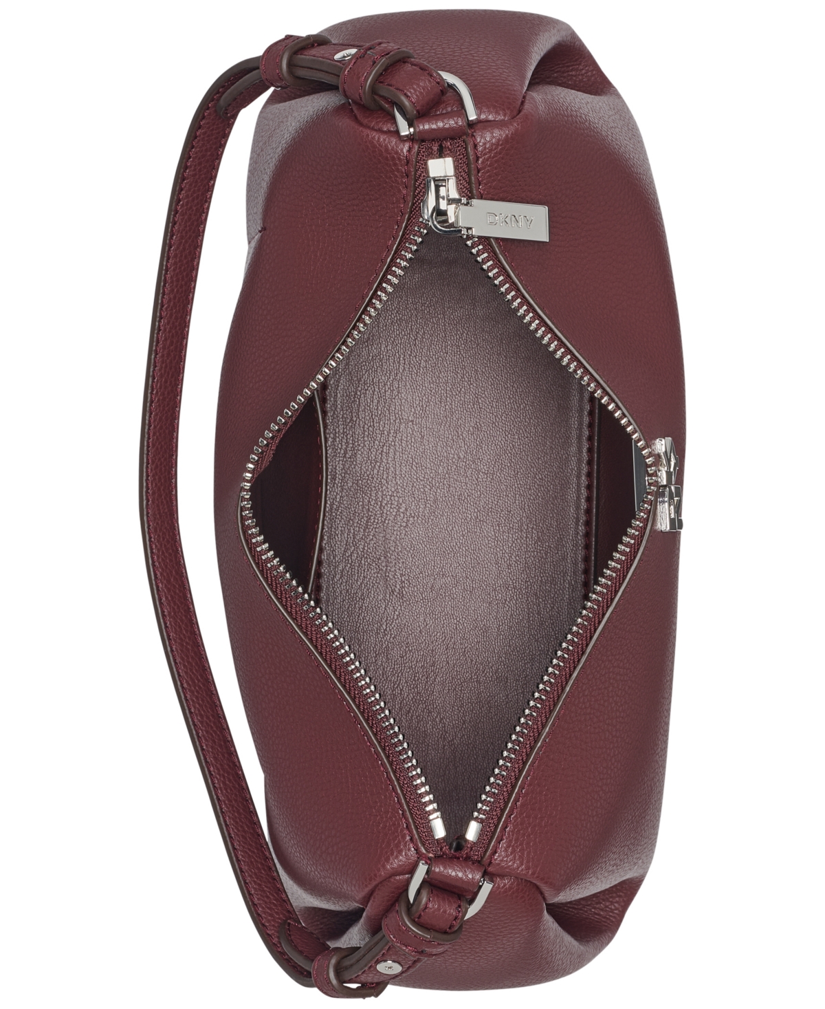 Dkny Remy Top Zip Shoulder Bag In Burgundy