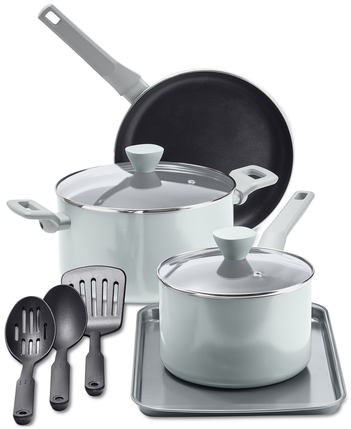 Arch Studio Aluminum Nonstick 9-pc. Cookware Set, Macy's Exclusive In Brown