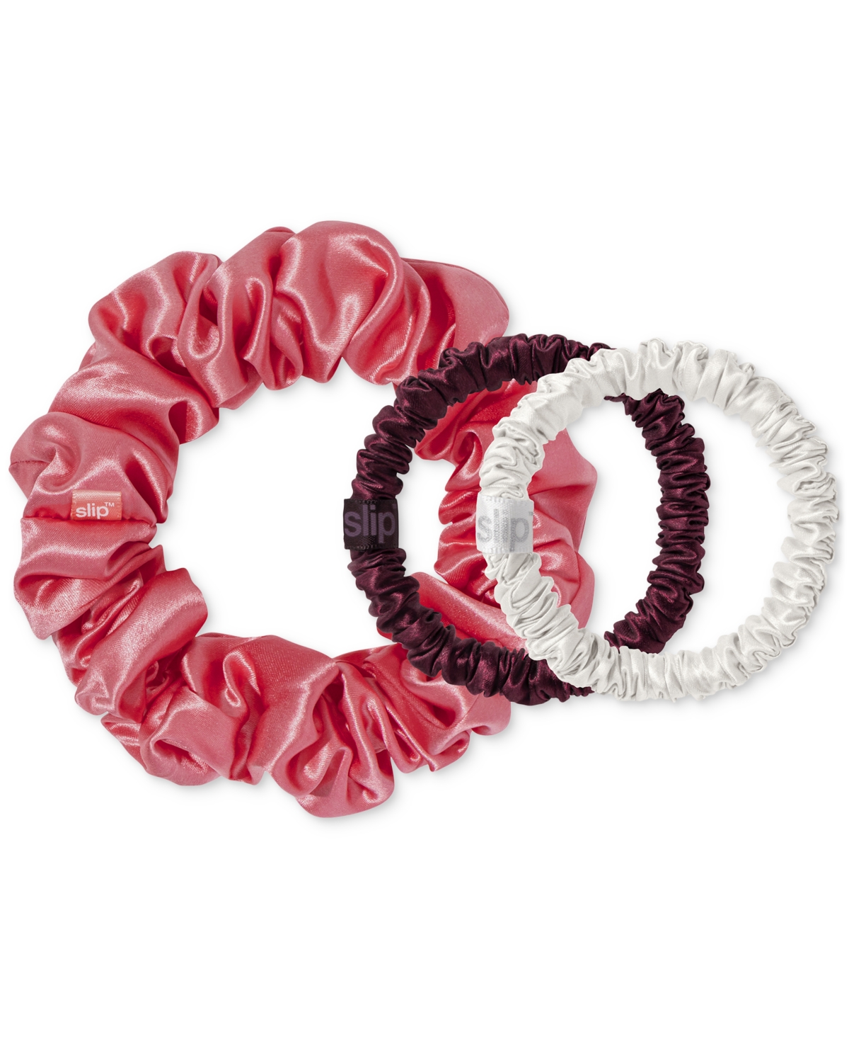 Slip 4-pc. Sweetheart Assorted Scrunchies And Set In Pink