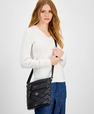 Small Quilted North South Crossbody, Exclusively at Macy's 