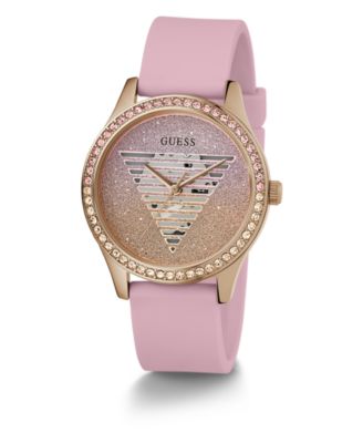 Women's Analog Pink Silicone Watch 38mm